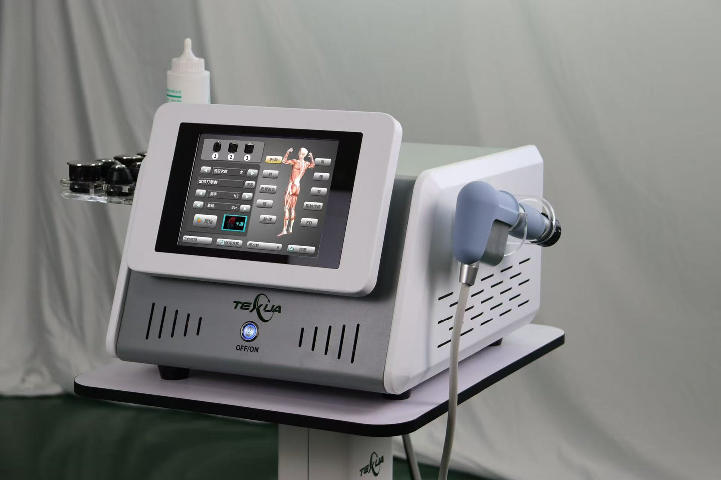 Rehab 10 bar high power shock wave therapy device for physiotherapy