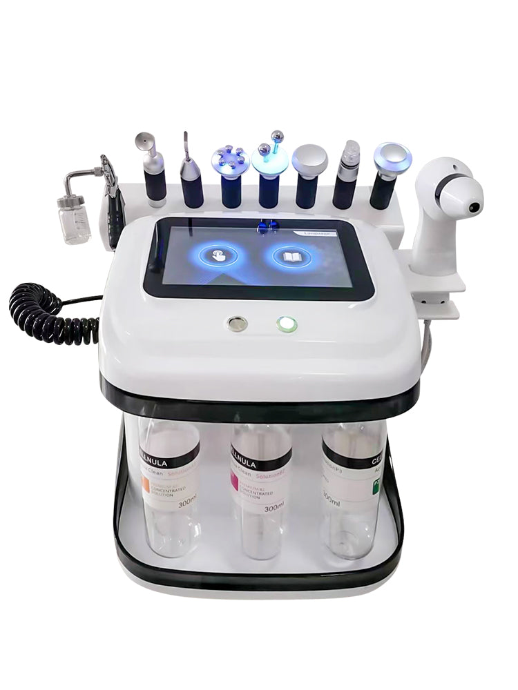 10 in 1 hydro facial skin aqua peel cleansing/glow device