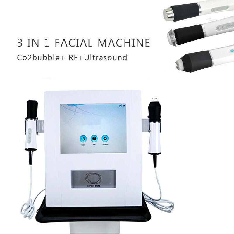 3 in 1 Super Ultrasound Exfoliation Infusion Oxygen Beauty Machine Co2 bubble for Skin rejuvenation lightening Facial lifting