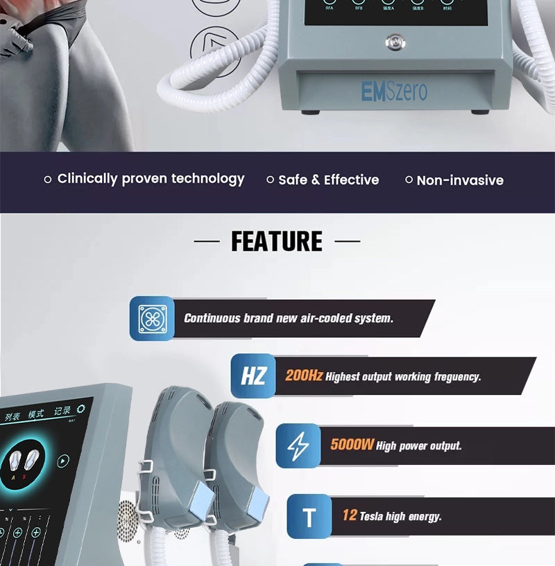 Portable 4 Handles EMS Body Sculpt Body Contouring Slimming Device