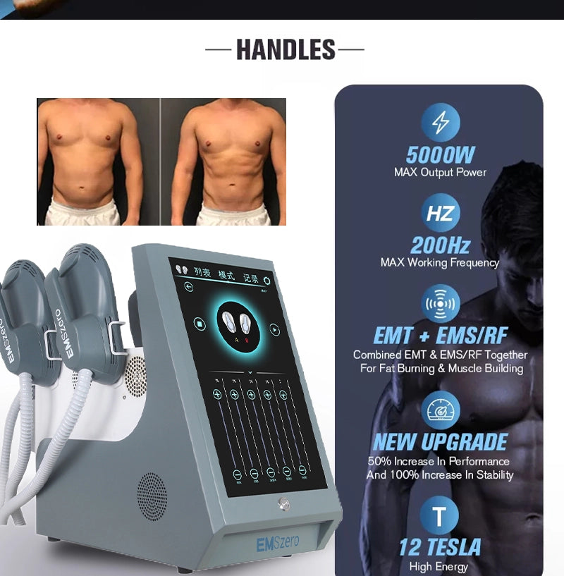 Portable 4 Handles EMS Body Sculpt Body Contouring Slimming Device image 3