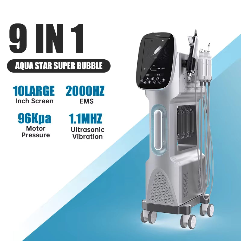Latest New 9 in 1 Hydra Facial Skin Rejuvenation Device image 1