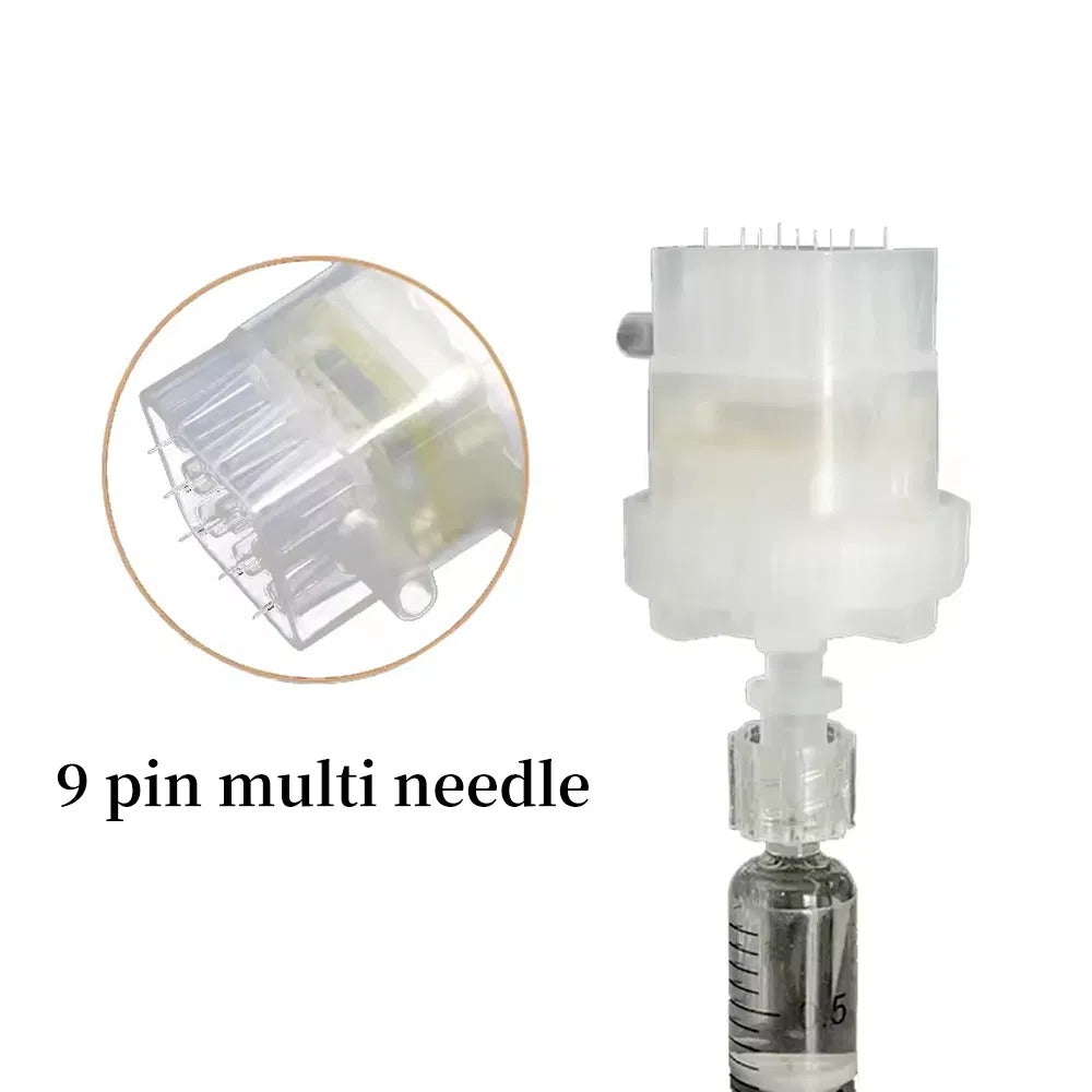  Premium Korea Beauty Injection Microneedles 0-2 mm Adjustable Crystal 9 Pins Multi Needles 21pcs/box image 5