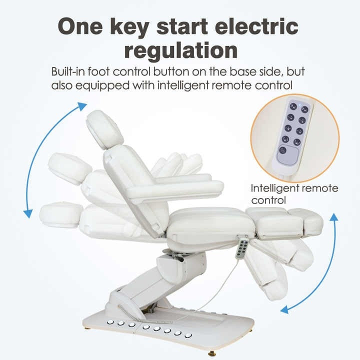 Hot Sale 3/4 Motors Electric Treatment Bed with Foot Control image 2