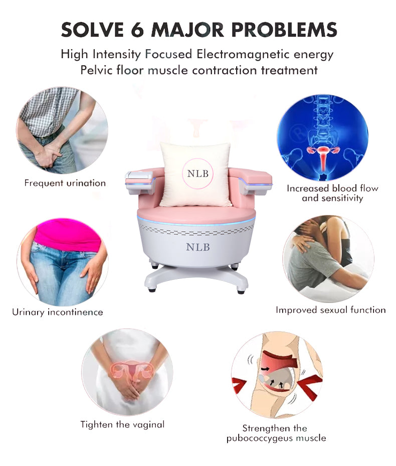 EMS Pelvic Floor Dysfunction, Urinary incontinence Treatment and Strengthening Chair