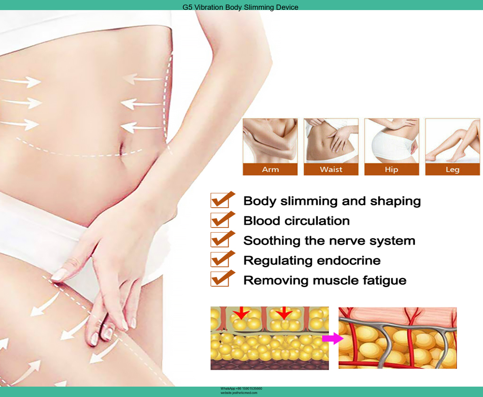 G5 G8 Body Massage Vibrating Body Massager Device image 4