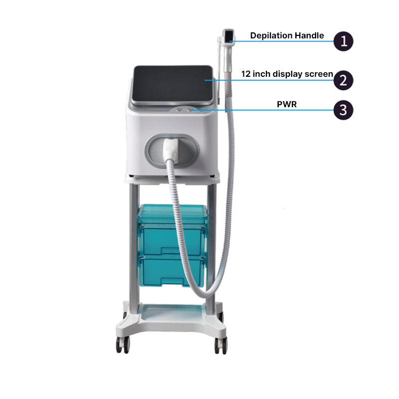 Ipl /Lightening blemishes and whitening skin/Tightening skin，Laser Hair Removal Desktop Pure DPL image 2