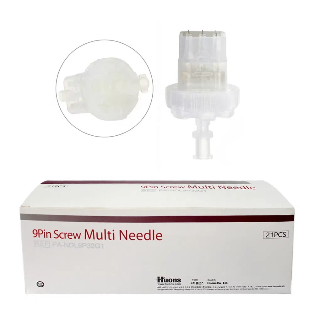  Premium Korea Beauty Injection Microneedles 0-2 mm Adjustable Crystal 9 Pins Multi Needles 21pcs/box image 2