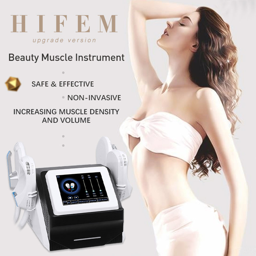 Portable EMS Body Sculpt RF 4 Handles Slimming Body Shape Professional Device