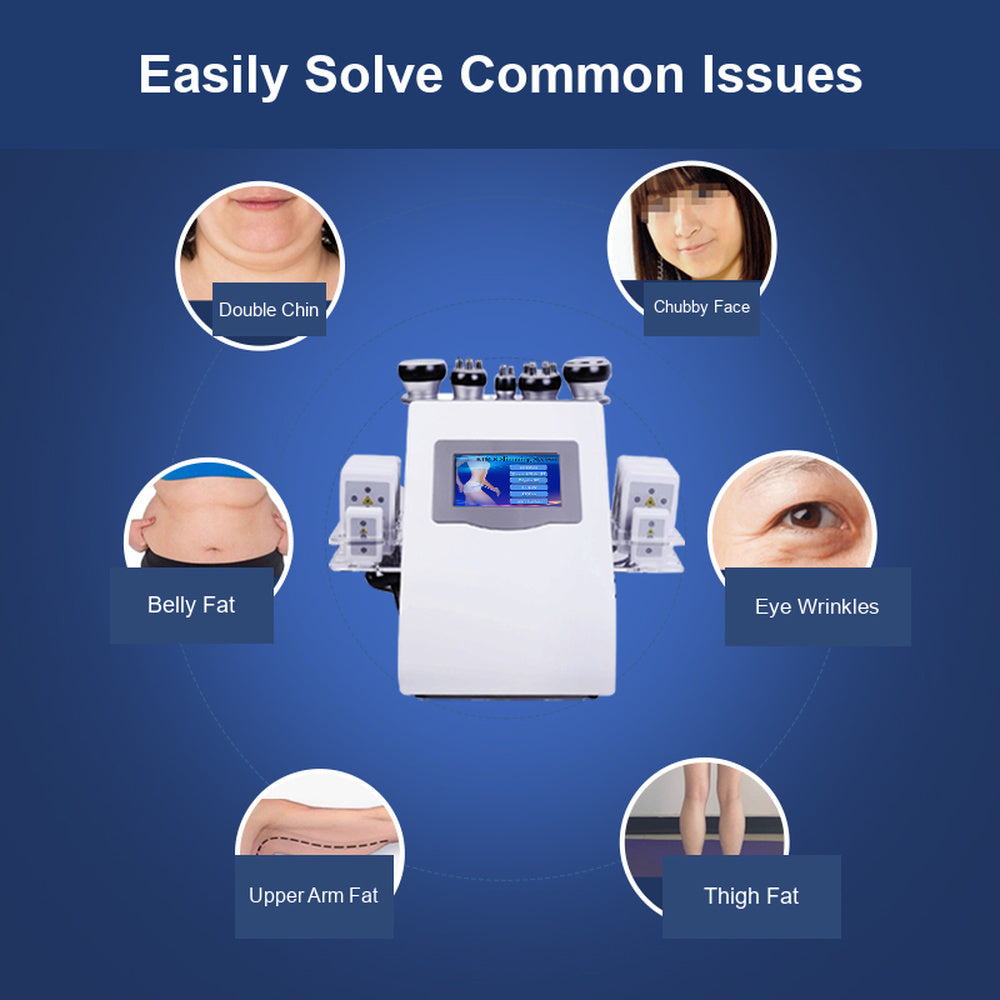 6-in-1 40K Cavitation RF Weight Loss & Body Contouring Machine