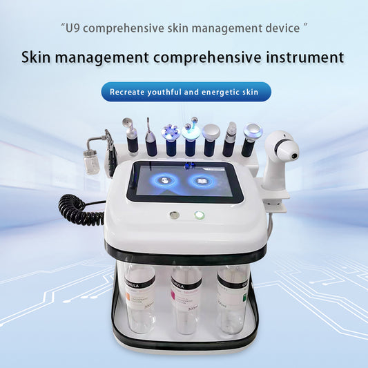 10 in 1 hydro facial skin aqua peel cleansing/glow device