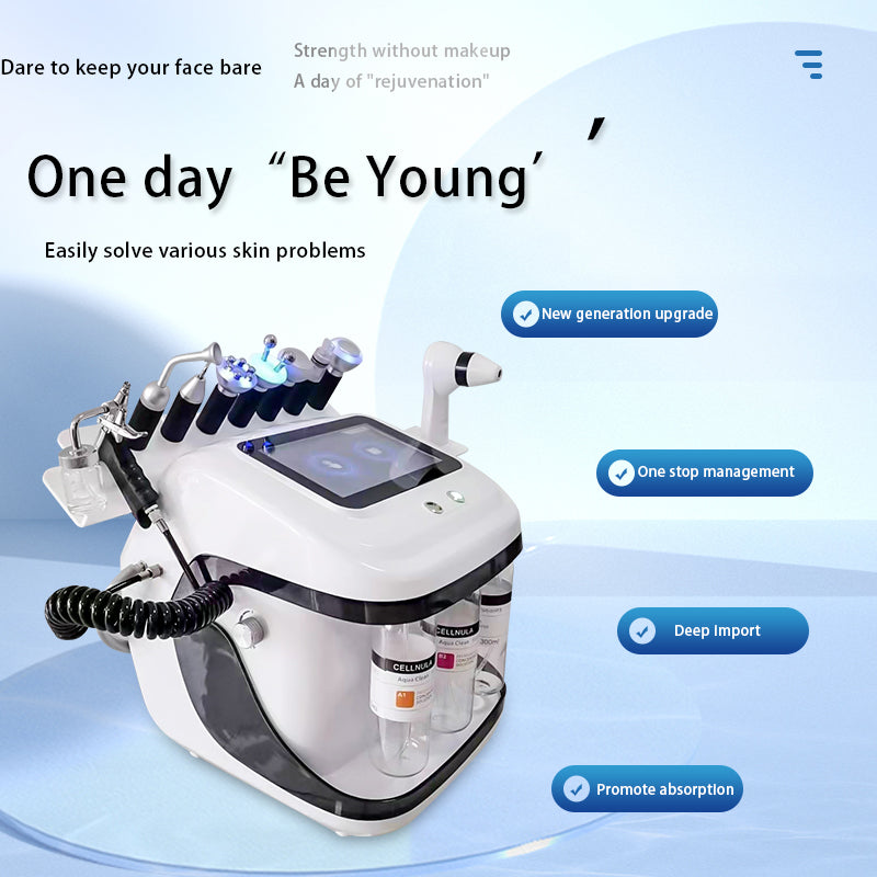 11 In 1 Hydro Facial Skin Aqua Peel Cleansing/Glow With The Skin Analyzer Device