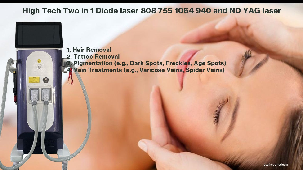 Diode Laser Hair Removal and Q Switched ND Yag Pigmentation and Tattoo Removal and Carbon Peel Machine image 3