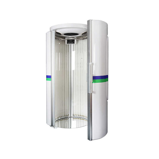 Professional Red Light UVB Tanning Salon Sunbed F11 Standup Tanning Bed Solarium Machine image 0