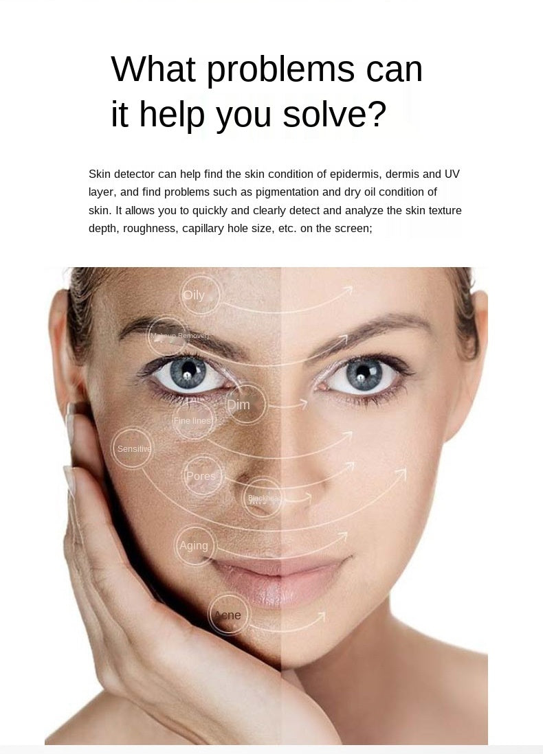 Skin Analysis Device Skin Diagnosis Moisture Analyzer