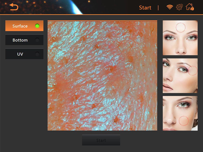 Skin Analysis Device Skin Diagnosis Moisture Analyzer