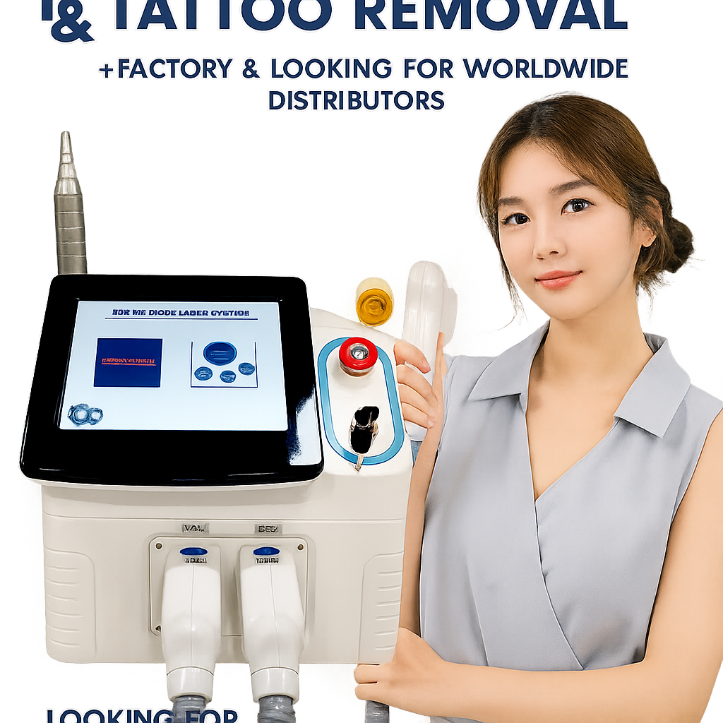 2 in 1 Laser Hair Removal and ND YAG Tattoo Removal Laser image 0