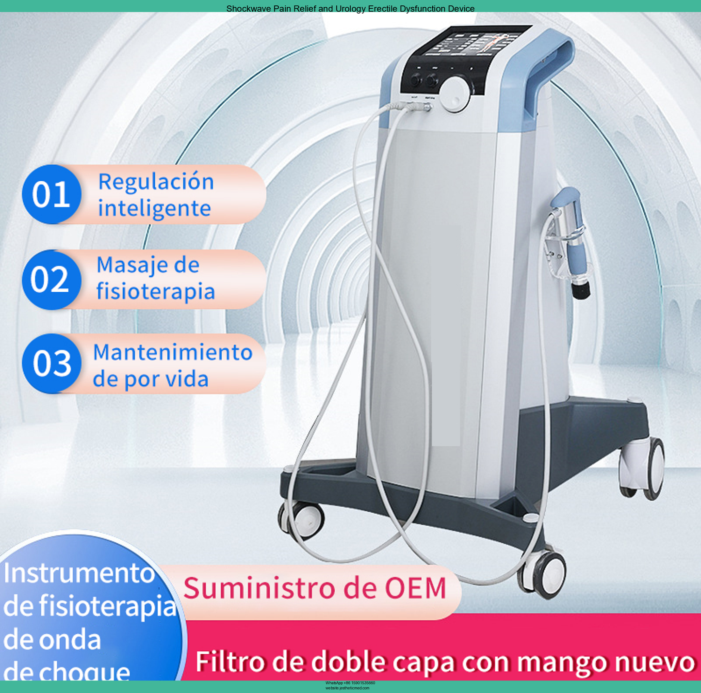 Urology Erectile Dysfunction Shock Wave Therapy EDSWT BS-SWT6000 ShockWave Therapy Equiment for ED