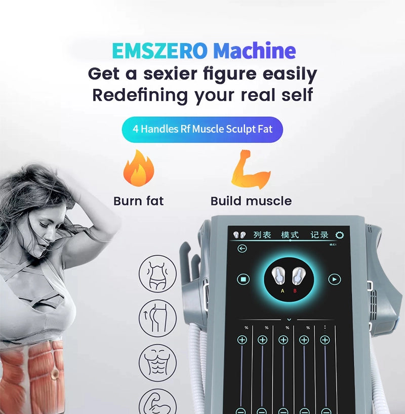 Portable 4 Handles EMS Body Sculpt Body Contouring Slimming Device image 2