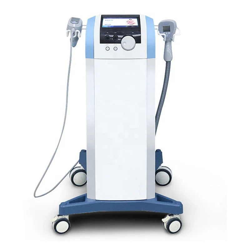 RF Radio Frequnecy Body Contouring Tightening 2 in 1 Vertical Ultrasonic Slimming Machine Vacuum Cavitation Ultrasonic Facial Lifting Wrinkle Removal Machine