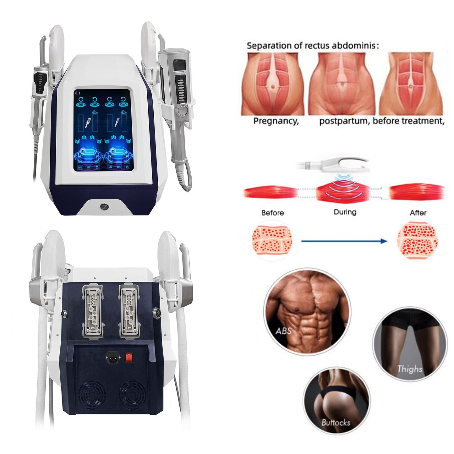 EMS Inner Ball Roller 2 in 1 Body Contouring Machine