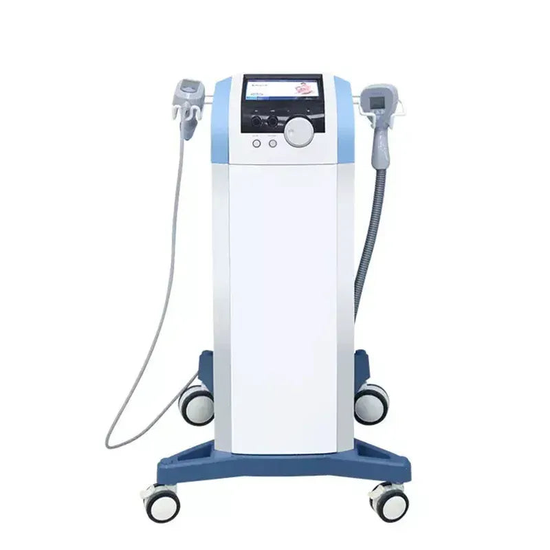 RF Radio Frequnecy Body Contouring Tightening 2 in 1 Vertical Ultrasonic Slimming Machine Vacuum Cavitation Ultrasonic Facial Lifting Wrinkle Removal Machine